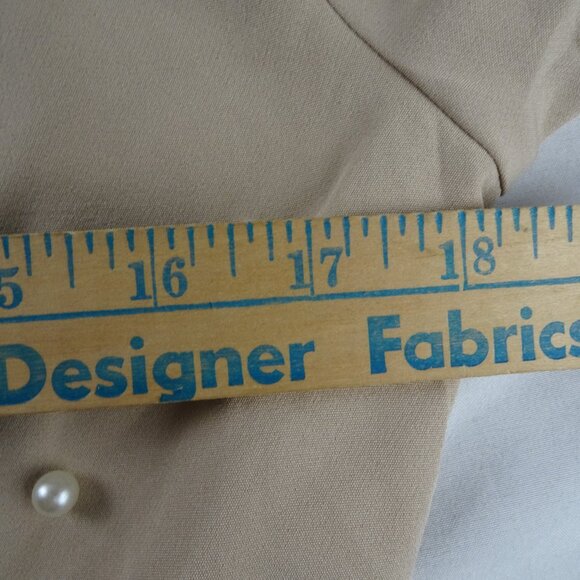 Saint Genies Women Pearls Embellished Tuxedo Collar Blazer Dress Size 6 - Picture 8 of 9